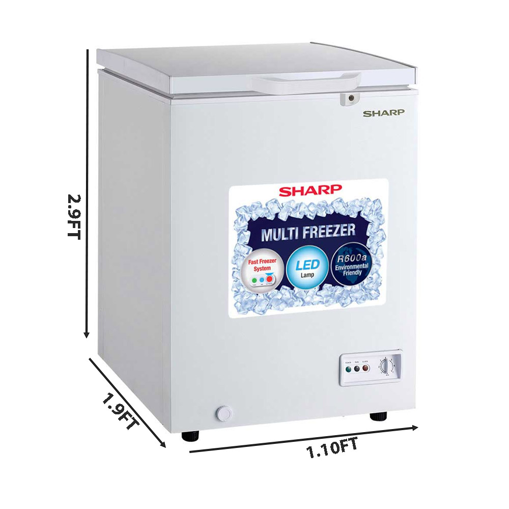 Sharp Chest Freezer 110L - SJC118 - Image 2