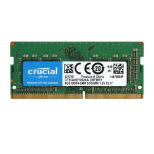 Crucial 8GB Single DDR4 2400 (PC4 19200) 260-Pin SODIMM CL17 Laptop Memory - CT8G4SFS824A
