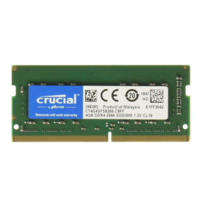 Crucial 4GB DDR4-2666 (PC4 21300) 260-Pin SODIMM CL19 Laptop Memory - CT4G4SFS6266