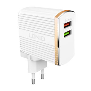LDNIO A2502Q - 2 USB Port Convert Design Travel Charger