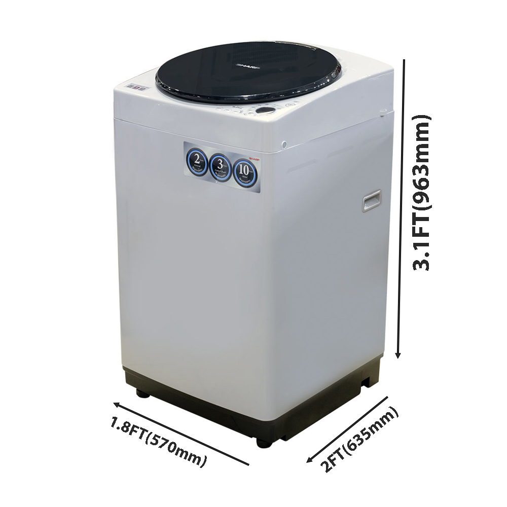 Sharp 8KG NO Hole Top Load Washing Machine - ESW809H - Image 2