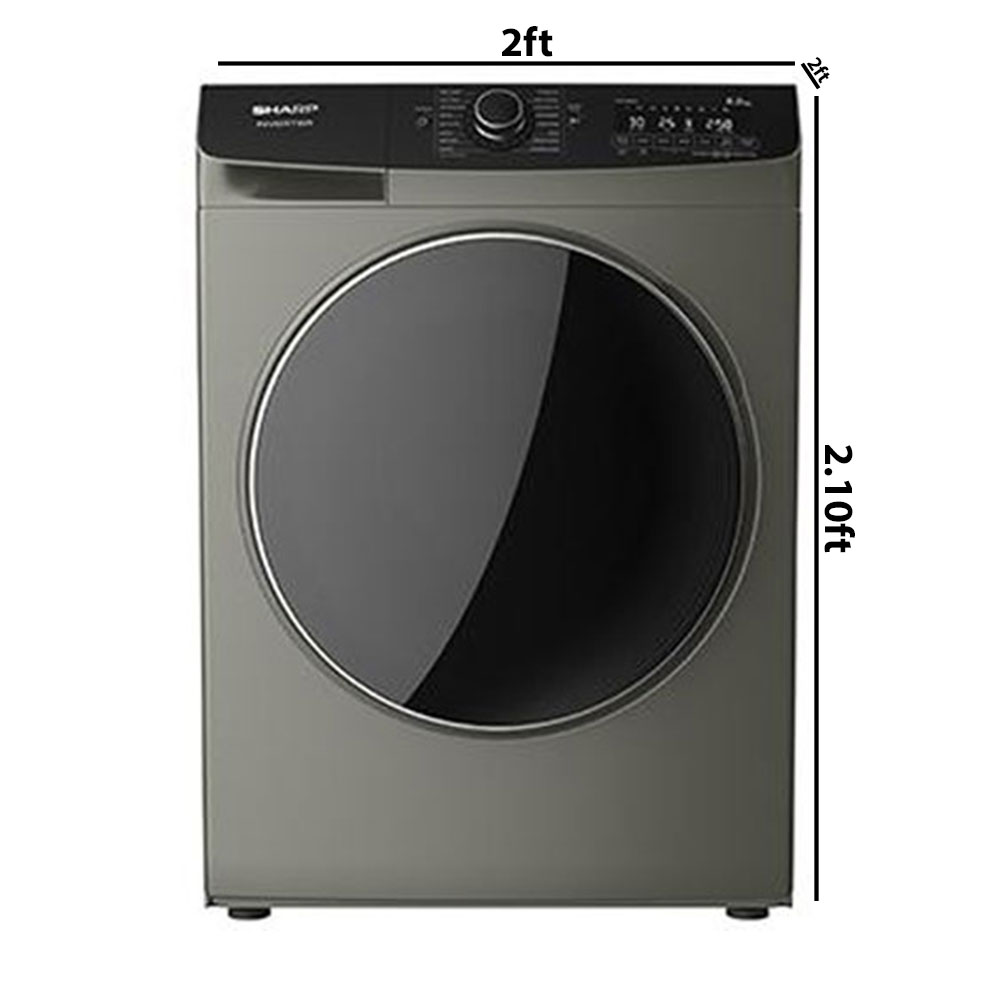 Sharp 10/6KG Wash/Dry Front Load Inverter Washing Machine - ESFWV10088 - Image 3