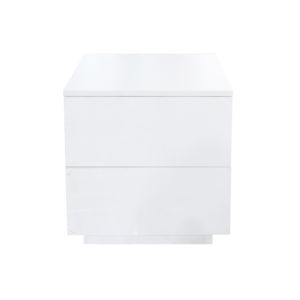 Night Stand Model: NS-OFW modern bedside table with drawer and open storage shelf