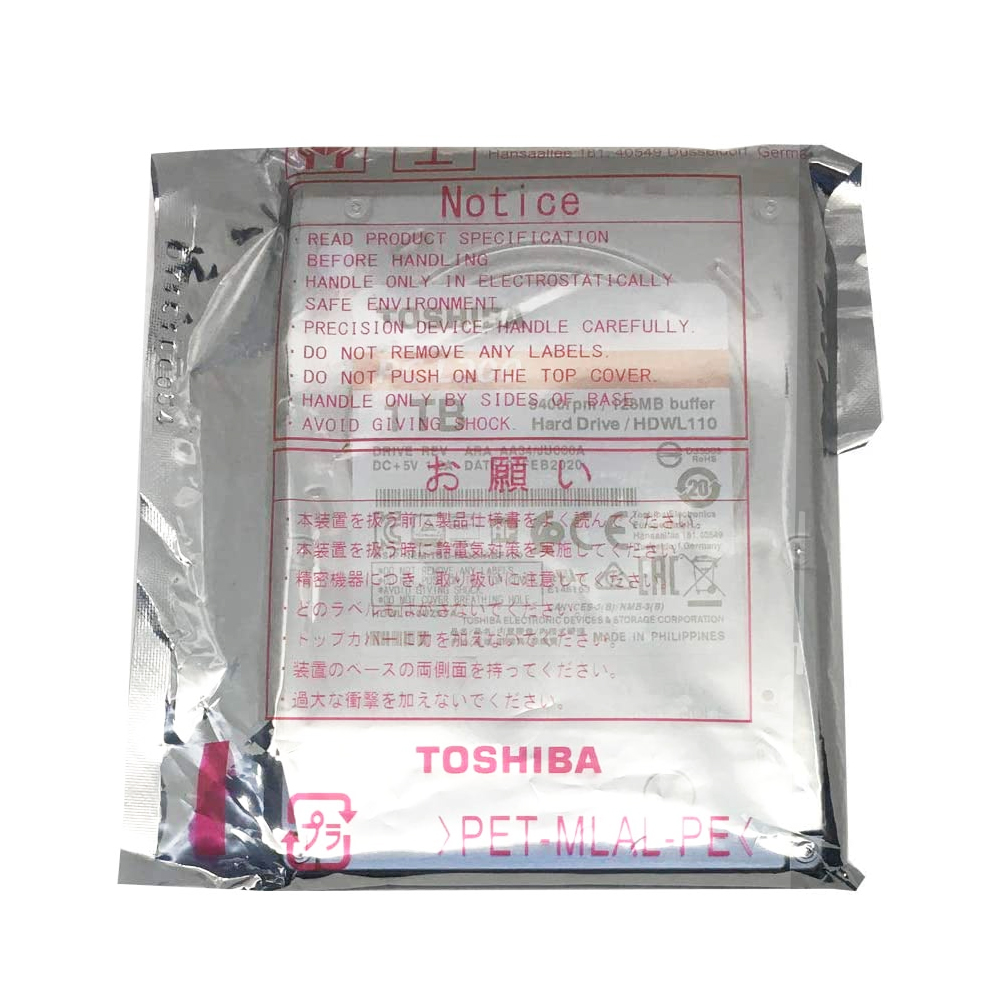 TOSHIBA 1TB NB SATA 2.5' HDKCB88ZKA01 / HDWL110UZSVA Hard Disk - Image 3