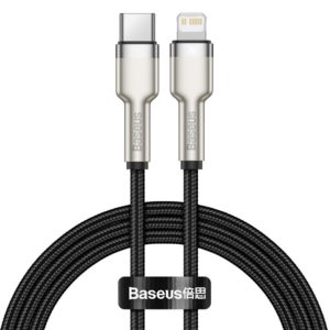 Baseus Cafule Series Metal Data Cable Type-C to iP PD 20W 1m Black - CATLJK-A01