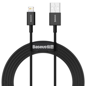 Baseus Superior Series Fast Charging Data Cable USB to iP 2.4A 2m Black - CALYS-C01