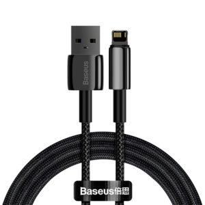 Baseus Tungsten Gold Fast Charging Data Cable USB to iP 2.4A 1m Black - CALWJ-01