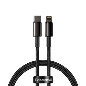 Baseus Tungsten Gold Fast Charging Data Cable Type-C to iP PD 20W 1m Black - CATLWJ-01