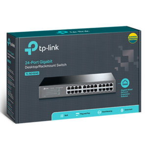 TP-Link 24-port gigabit switch TL-SG1024D desktop and rackmount unit