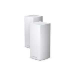 Linksys Velop WiFi 6 Mesh System 2-pack unit showing sleek white design
