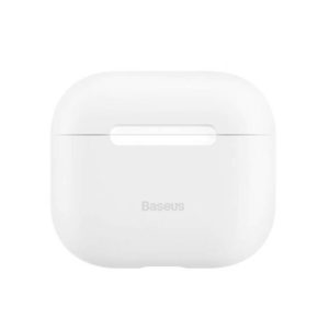 A sleek Baseus Super Thin Silica Gel Case for AirPods in a minimalist design.