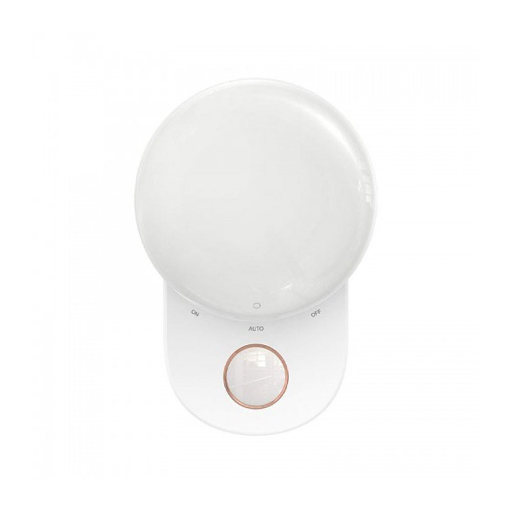 Baseus Full Moon motion sensor night light in white mounted on a wall