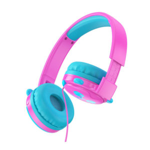 A pair of Hoco W31 children's headphones in a vibrant color designed for comfort and safety.