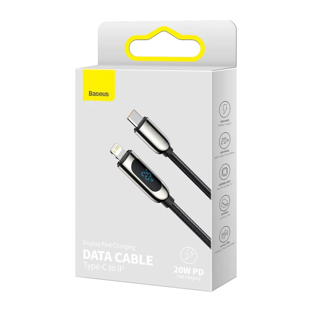 Baseus Display Fast Charging Data Cable Type-C to iP 20W PD 2M - Image 2