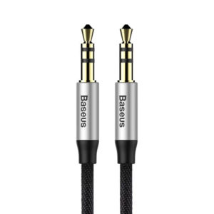 Baseus Yiven audio cable 0.5m male-to-male connector in silver and black
