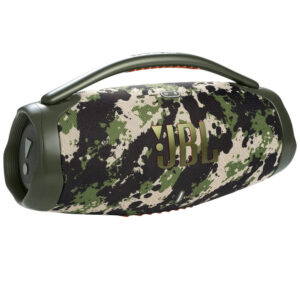 JBL Boombox 3 wireless speaker in Squad camouflage color pattern