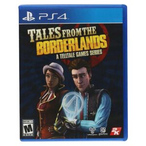 Physical game case for Tales from the Borderlands PS4 featuring iconic character artwork.