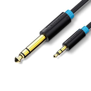 Vention 6.5mm to 3.5mm male audio cable 2m in black