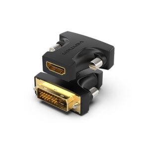Vention HDMI female to DVI 24+1 male adapter in black color