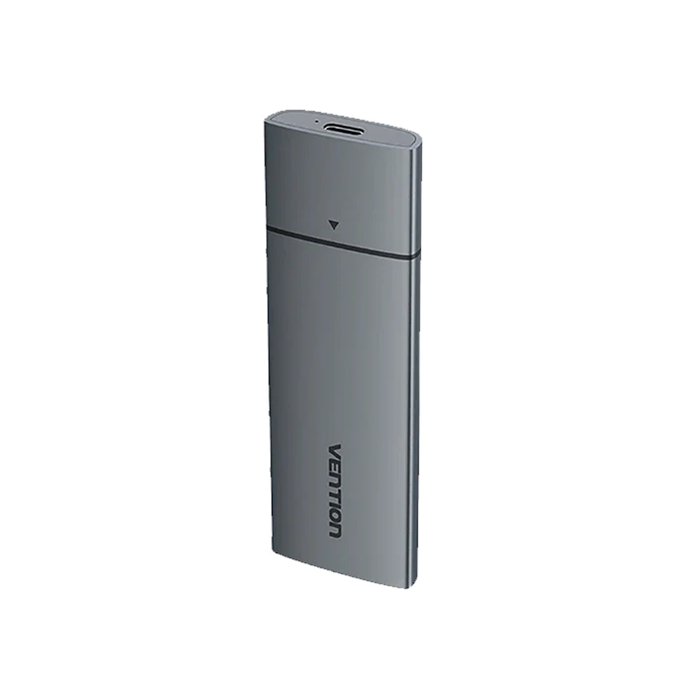 Vention M.2 NVMe SSD Enclosure (USB 3.1 Gen 2-C) Gray Aluminum Alloy - KPGH0 - Image 4