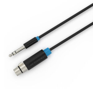 Vention 6.5mm to XLR cable 5M black audio connector