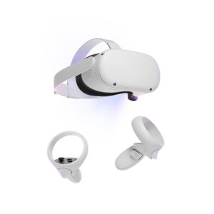 Meta Quest 2 all-in-one virtual reality headset with controllers