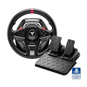 Thrustmaster T128 Racing Wheel and pedal set for PlayStation and PC gaming setup