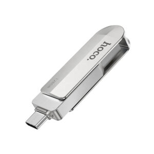 Hoco UD10 128GB USB flash drive with Type-C connector shown against a white background