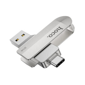 Hoco UD10 32GB USB flash drive with Type-C connector shown against a clean white background.