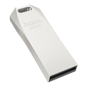 Hoco UD4 128GB flash drive showing its sleek metallic design and high-speed USB connector.