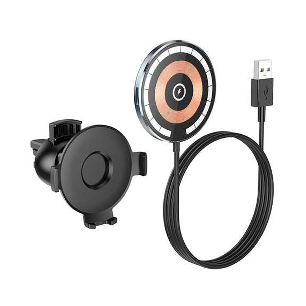 Hoco CW42 Discovery Edition multipurpose magnetic car wireless charger - Image 2