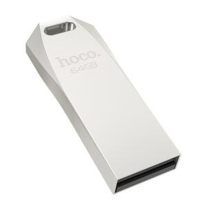 Hoco UD4 64GB flash drive silver metallic design
