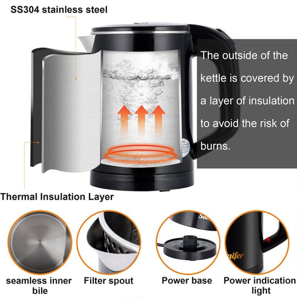 Sonifer Electric Kettle 0.6L SF-2058 - Image 3
