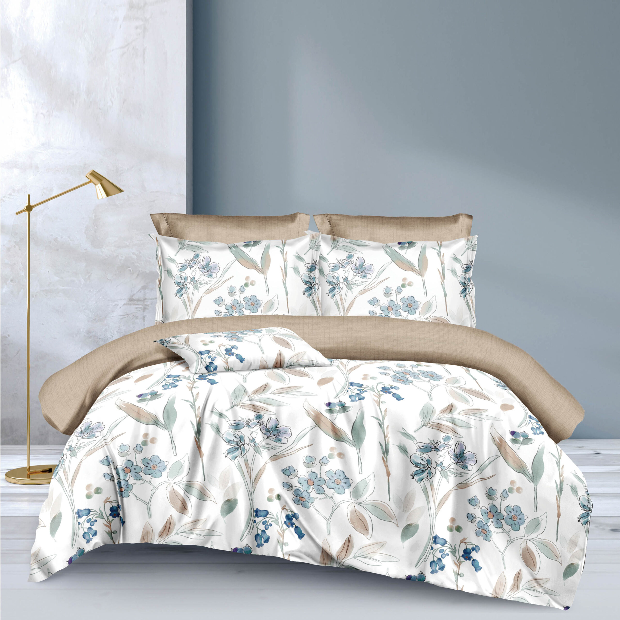 French Home Bedsheet Set (Double) - No 07 7 Pcs Set