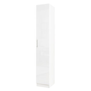1 Door Wardrobe - WD1D slim wooden storage cabinet with handle
