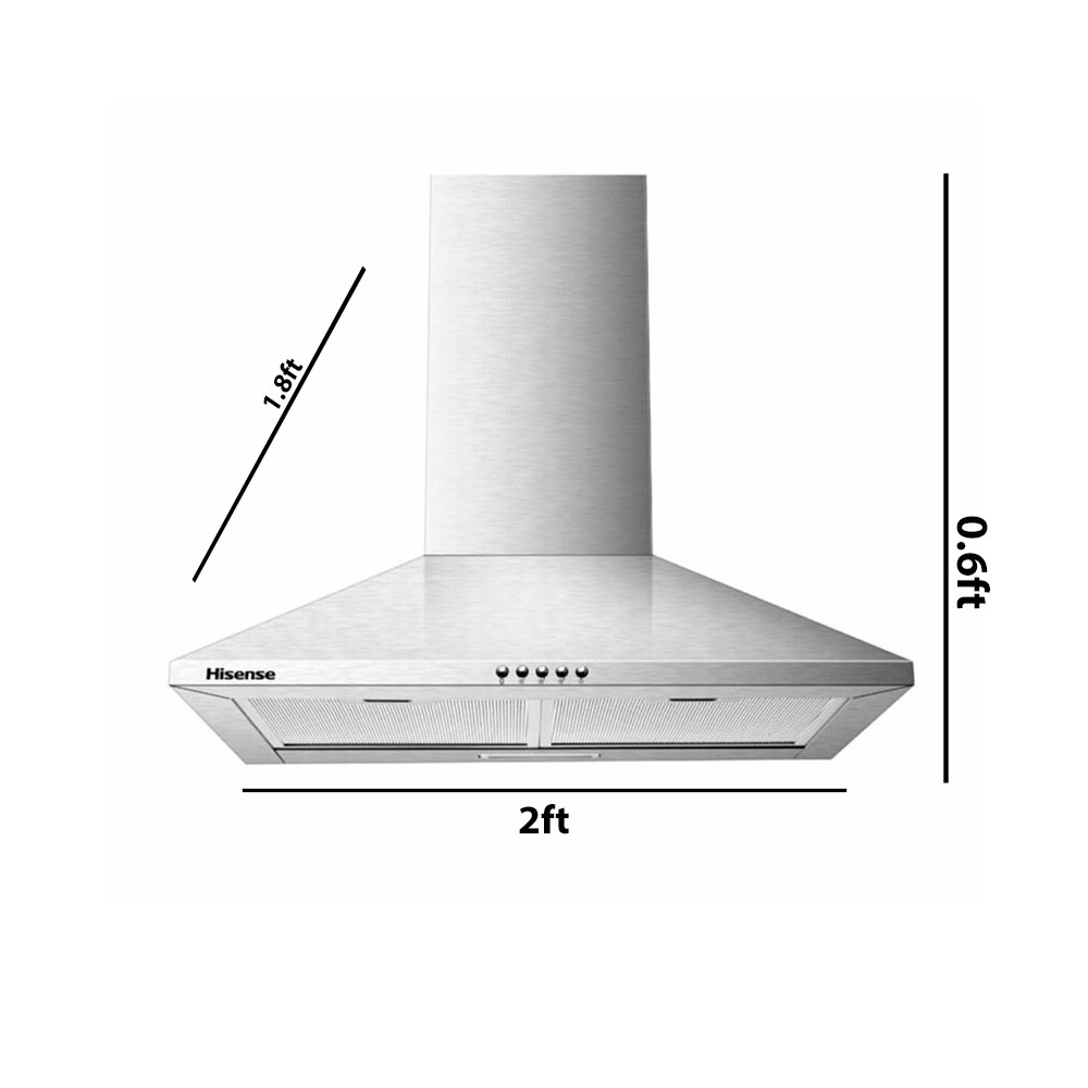 Hisense Cooker Hood 60cm HHO60TASS - Image 2