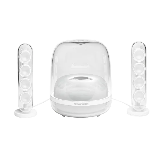 Harman Kardon SoundSticks 4 white front view