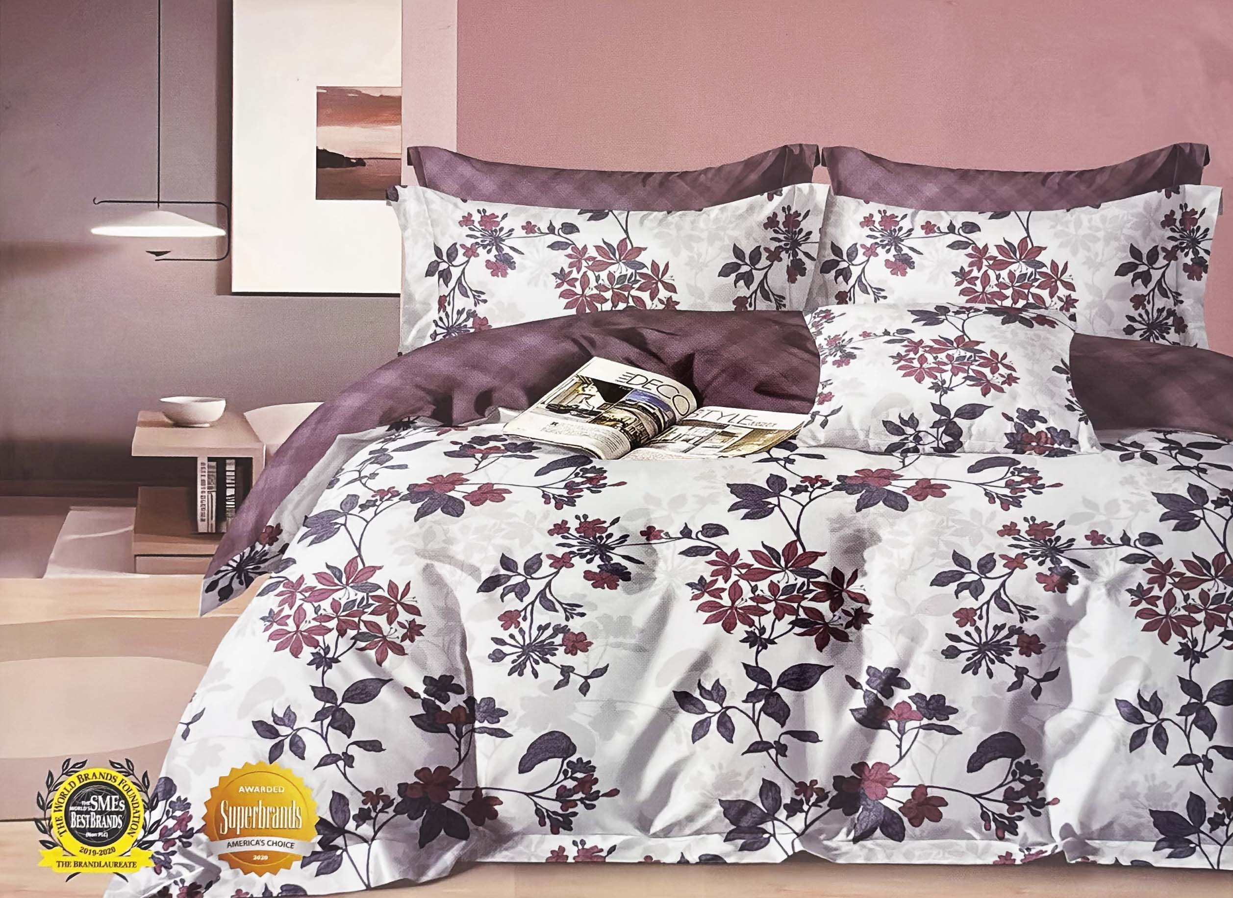 French Home Bedsheet Set (Double) - No 12 7 Pcs Set