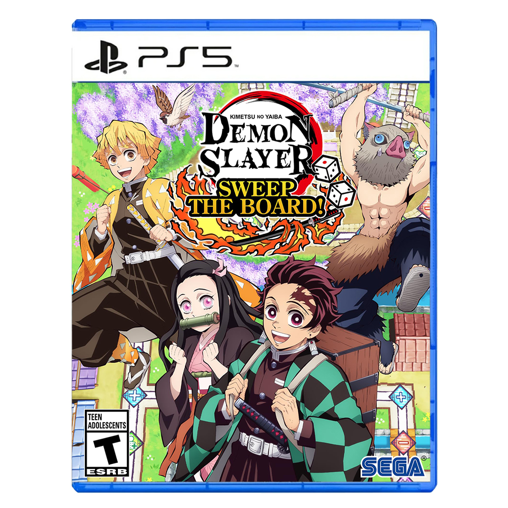 Demon Slayer Sweep The Board game box art for PS5