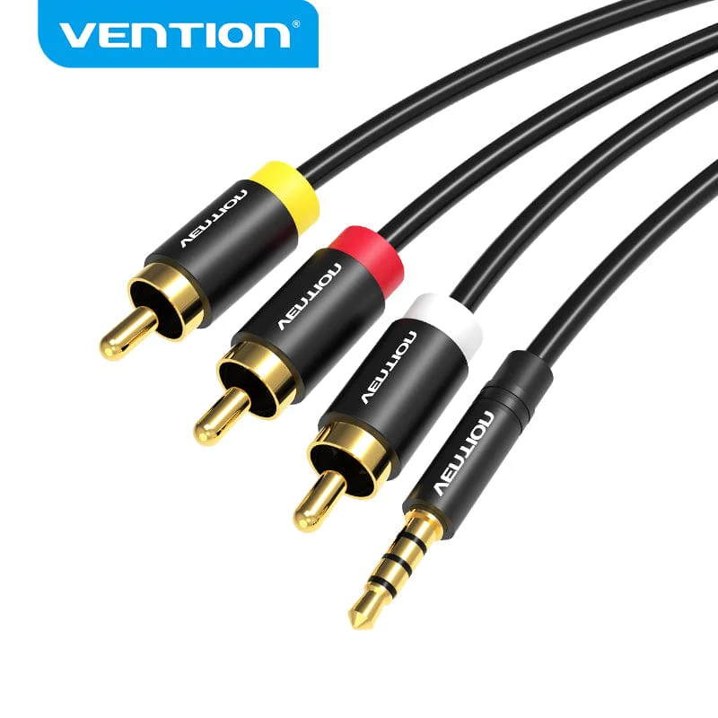 Vention 1.5M 3.5mm Male To 3RCA Male AV Cable - BCBBG - Image 2