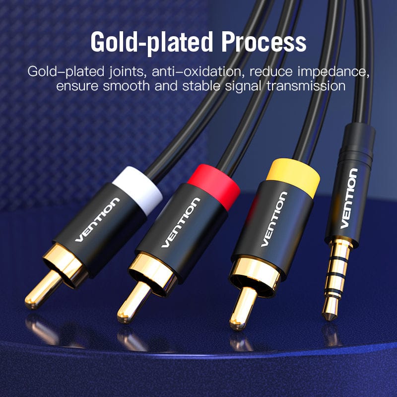 Vention 1.5M 3.5mm Male To 3RCA Male AV Cable - BCBBG - Image 6