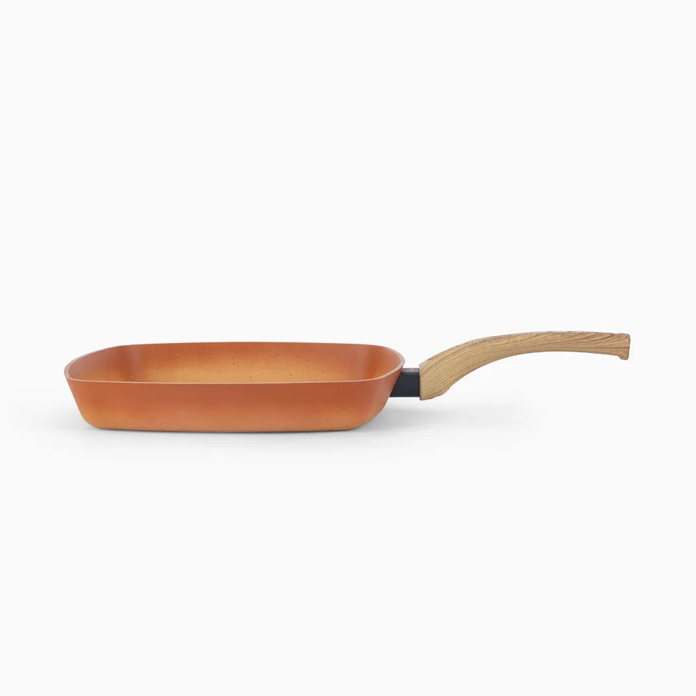 Amercook Teracotta Grill Pan 28cm - Image 2