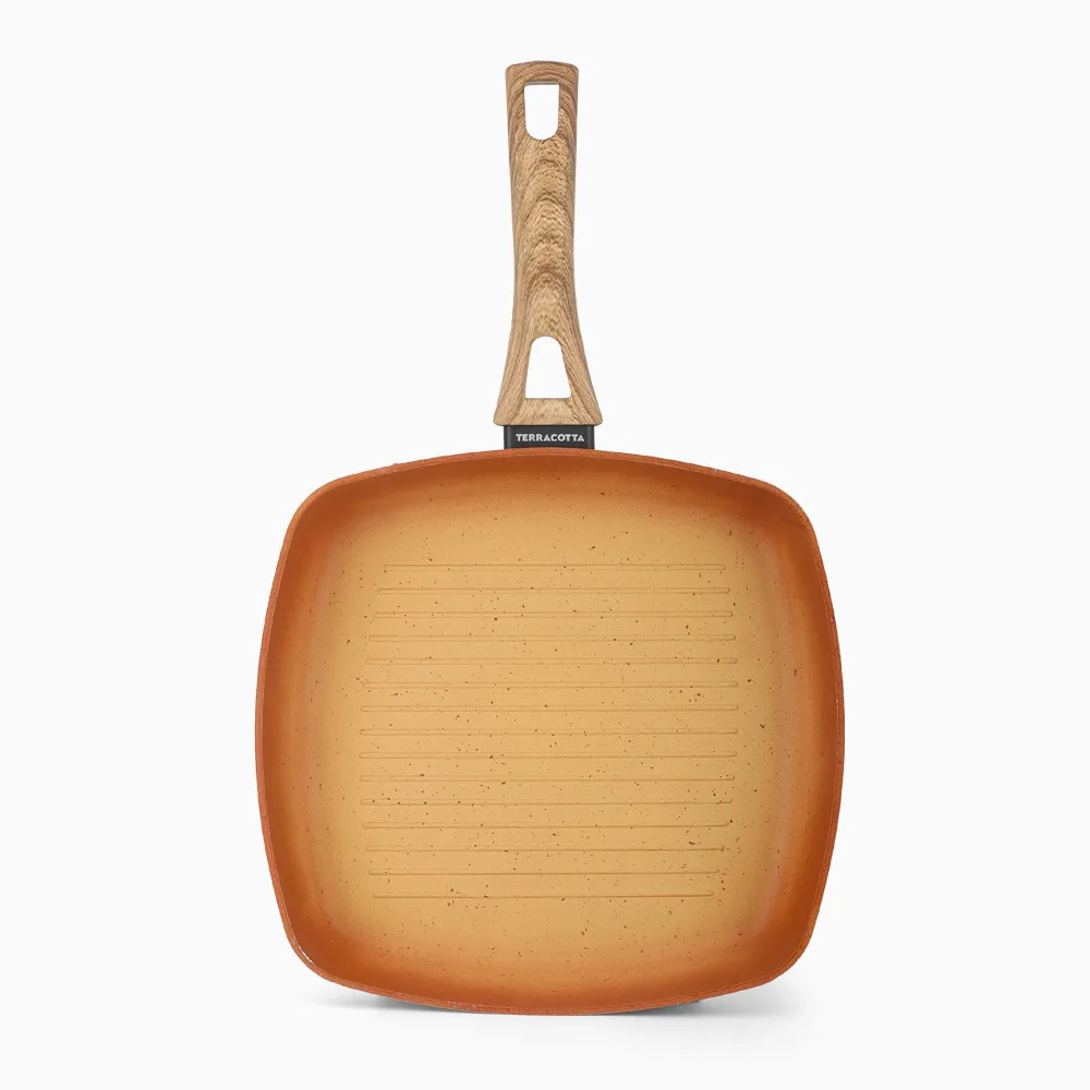 Amercook Teracotta Grill Pan 28cm - Image 3