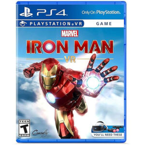 Iron Man VR PS4 game case cover art