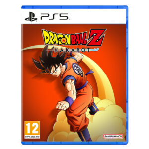 Dragon Ball Z Kakarot PS5 game case art featuring Goku in a dynamic battle pose.