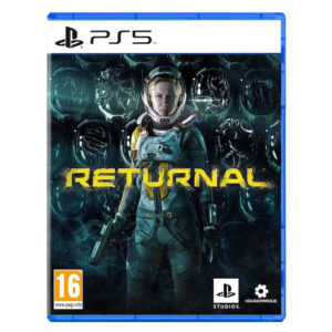 A copy of the video game Returnal for PS5 displayed on a white background.
