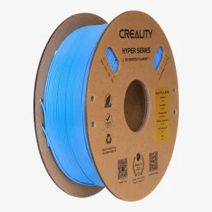 A 1KG spool of blue Creality Hyper Series PLA 1.75mm filament for 3D printing.