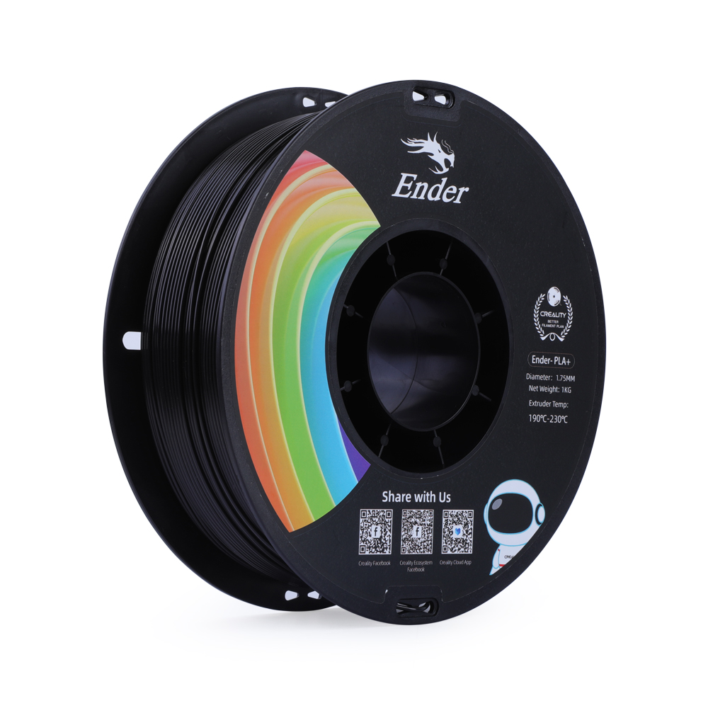 Creality Ender-PLA+ Black Filament 1.75mm 1KG - Image 7