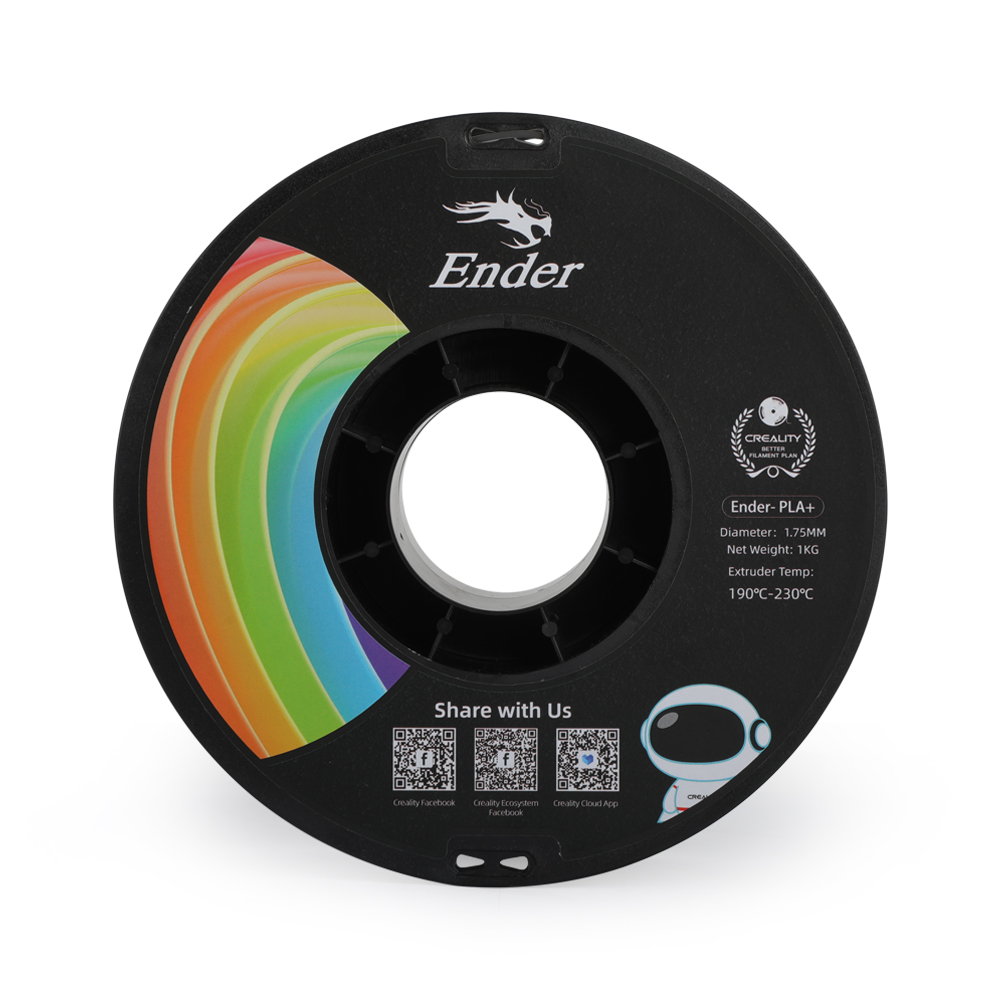 Creality Ender-PLA+ Black Filament 1.75mm 1KG - Image 4