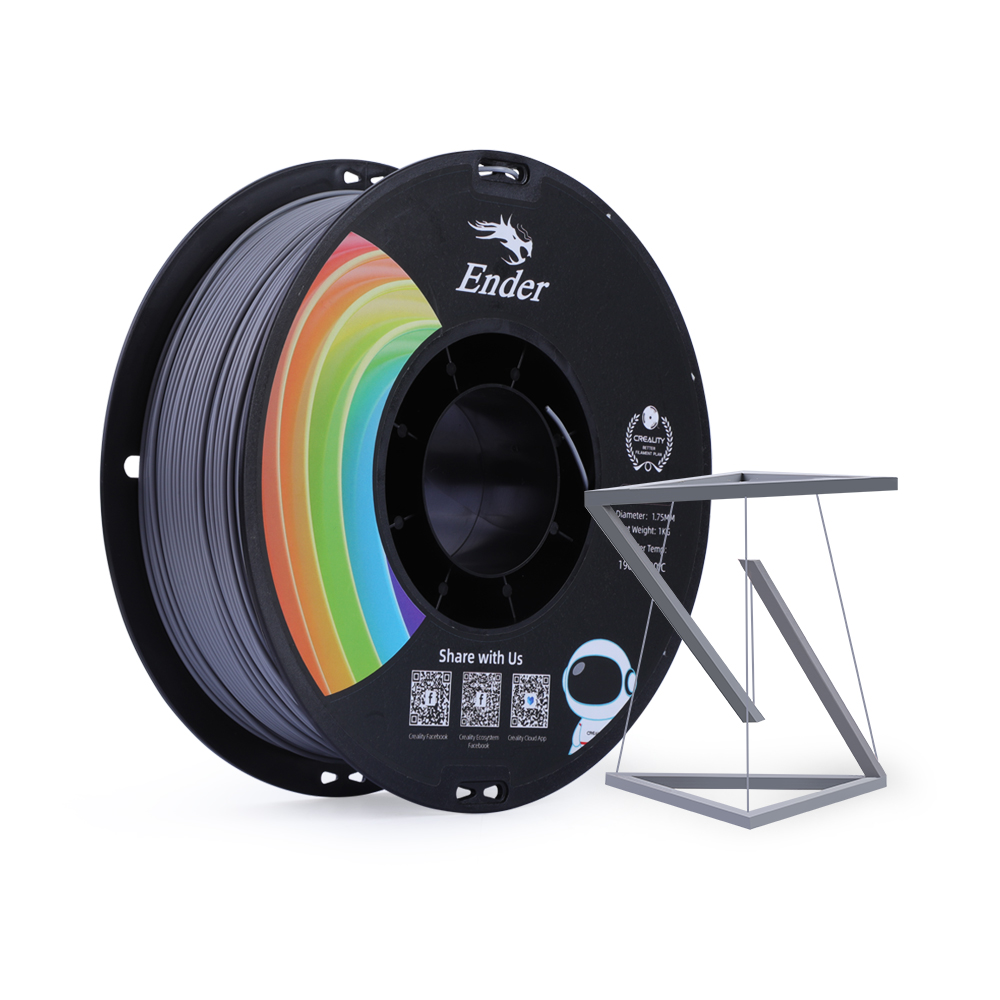 Creality Ender-PLA+ Grey Filament 1.75mm 1KG - Image 2